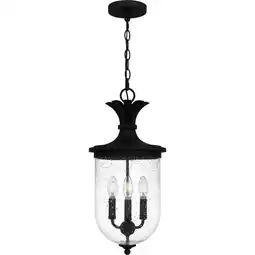 Walmart Quoizel Hvn1510 Havana 3 Light 10 Wide Taper Candle Mini Pendant - Black offer