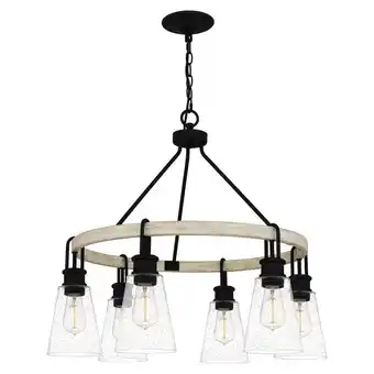 Walmart Quoizel Lighting - Kingsbridge - 6 Light Chandelier In Farmhouse Style-25.25 offer