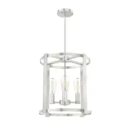 Walmart Hunter 16 inch Astwood Brushed Nickel 4 Light Chandelier Ceiling Light Fixture offer