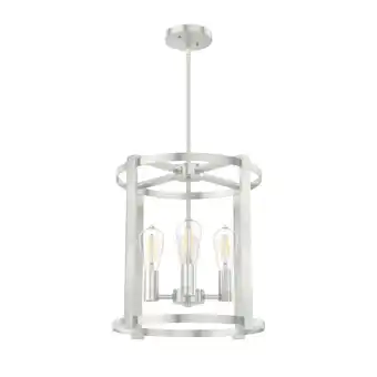 Walmart Hunter 16 inch Astwood Brushed Nickel 4 Light Chandelier Ceiling Light Fixture offer