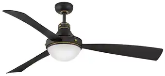 Walmart Hinkley Lighting - Oliver - 3 Blade Ceiling Fan with Light Kit In Traditional offer