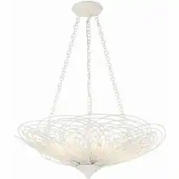 Walmart Crystorama Doral 6 Light Matte White Chandelier - 24W x 10H x 24D offer