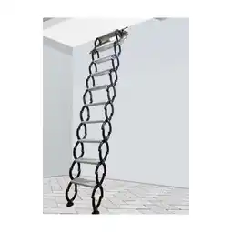 Walmart Narrow Wall Mounted Loft Ladder Folding Attic Stairs 8.2ft-9.8ft 10+2 Steps Al-Mg Alloy Black offer