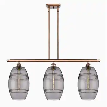 Walmart Innovations Lighting 516-3I-10-36 Vaz Linear Vaz 3 Light 36 Wide Linear Pendant - Copper offer