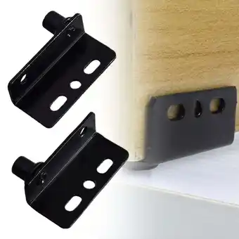 Walmart 2Pcs Pivot Hinges Black Heavy Duty Concealed Shaft Door Hinges With Bushing offer