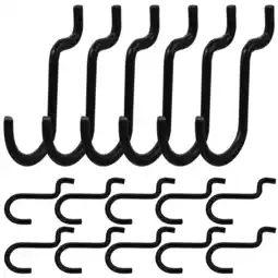 Walmart Mixtlocalior 20pcs Metal Pegboard Hooks Garage Pegboard Board Hooks Shop Utility Hanging Hooks offer