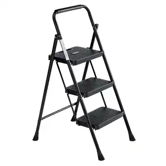 Walmart JOINSUN 3 Step Ladder, Lightweight Folding Step Stool, Anti-Slip Pedal, Portable, 800lbs Capacity offer