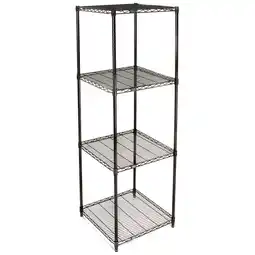 Walmart Global Industrial 24247B Nexel Black Epoxy Wire Shelving, 24 x 24 x 74 in offer