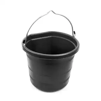 Walmart Tuff Stuff Products KMC-FB100 5 Gallon Flatback Impact Resistant Bucket, Black offer