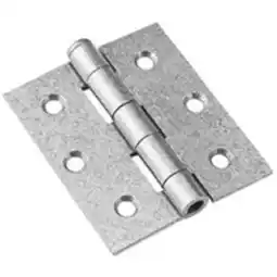 Walmart National Hardware 2-1/2 in. W X 3 in. L Galvanized Silver Steel Broad Hinge 2 pk offer