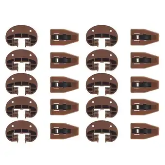 Walmart Drawer Slides Guides Plastic 10Pairs with Roller Undermount Stopper for Dresser Replacement Parts offer