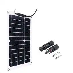 Walmart 30W Watt Portable Mono-Crystalline Solar Panel RV Car Battery offer