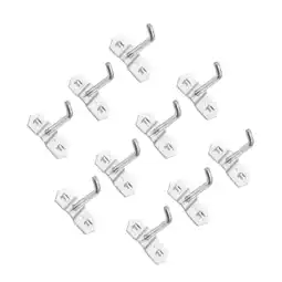 Walmart 10 Pcs Hole Board Hook Display Shelves Shelf Peg Iron Pegboard Hangers Metal Single Professional offer