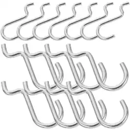 Walmart 20 Pcs Peg Board Hook Heavy Duty Pegboard Hanger Metal Utility Hooks Clothes Rack Storage Iron Wire offer