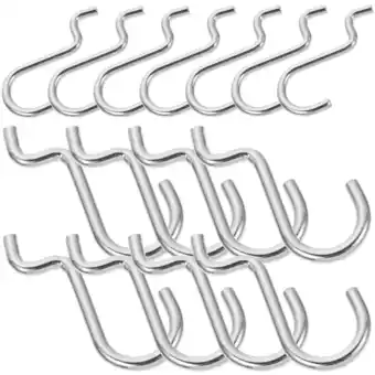 Walmart 20 Pcs Peg Board Hook Heavy Duty Pegboard Hanger Metal Utility Hooks Clothes Rack Storage Iron Wire offer