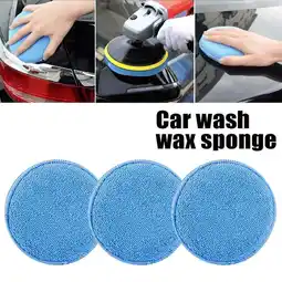 Walmart 3pcs Microfiber Foam Sponge Polishing Wax Applicator Pad Car Home Cleaning offer