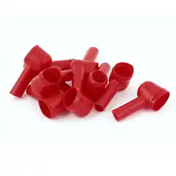 Walmart Unique Bargains 10Pcs Angle Type PVC Battery Terminal Insulating Protector Covers Red 13mmx7mm offer