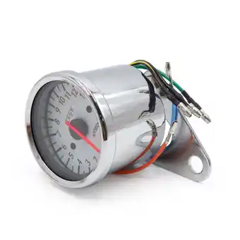 Walmart Unique Bargains Universal Chrome Plating 0-13000RPM Motorcycle Tachometer Gauge Instrument offer