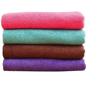 Walmart icolorfuled 4Pcs Microfiber Cleaning Cloth Kitchen Dish Cleaning Towels for Car Cleaning offer