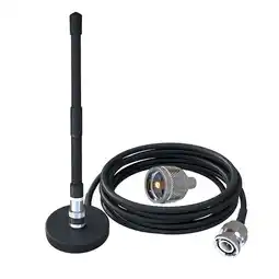 Walmart BUYISI CB Antenna 27MHz Soft Whip with Magnetic Base RG58 BNC Extension Cable PL259 offer