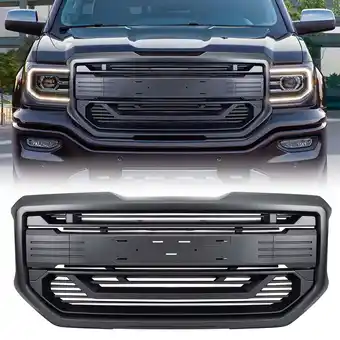 Walmart AMERICAN MODIFIED Armor Grille for 2016-2018 GMC Sierra 1500, Matte Black offer