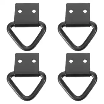 Walmart Weiweiguan 4pcs Trunk Cargo Anchor Rings Tie Down Anchors Truck Bed Tie Down Hook Trunk Bed Anchor offer