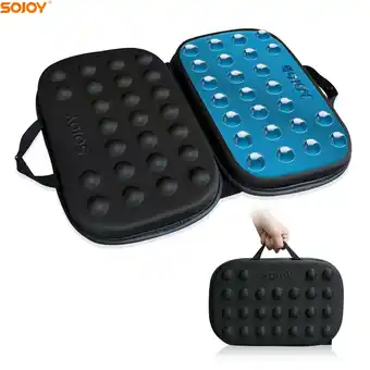 Walmart Sojoy 3 in 1 Gel Seat Cushion Portable Massage Travel Cushions with Memory Foam Black offer