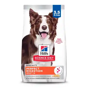 Walmart Hill's Science Diet Perfect Digestion Whole Grain Salmon, Oats & Rice Dry Dog Food, 3.5lb Bag offer