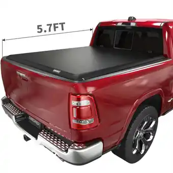 Walmart RVNI 5.6 ft BedSoft Roll Up Truck Bed Tonneau Cover for 19 20 2021 2022 2023 Dodge Ram 1500 offer