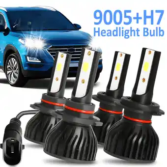 Walmart OBNDVU LED Headlight Bulbs for Hyundai Tucson 2019 2020 2021 High Low Beam 4 Pack offer