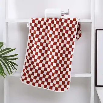 Walmart Ikohbadg Red Checkerboard Thick Bath Towels Super Absorbent Perfect Bathroom Towels Quick-drying offer