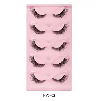 Walmart Under $5, 5 Pairs Eye Natural Look False Eyelashes offer