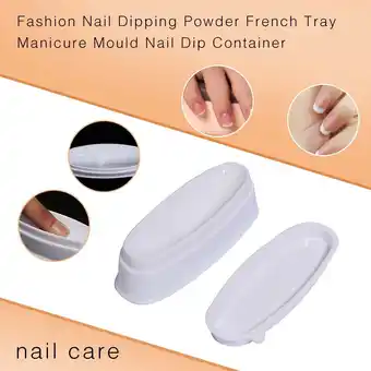 Walmart Nail Tools Mould Nail Dipping Powder Fashion Manicure French Nail Dip Container Tray offer