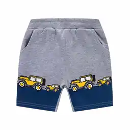 Walmart Tawop Shorts for Boys Boys Shorts Kids Sweatpants Athletic Summer Casual Printed Pant Gray 4-5 Years offer