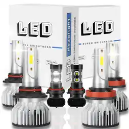 Walmart LED Headlights High-Low Beam + Foglight Bulbs Kit for Ram 1500 2013 2014 2015 offer