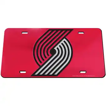 Walmart WinCraft Portland Trail Blazers Crystal Mirror Team Logo License Plate offer