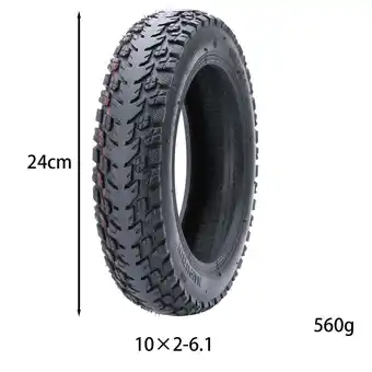 Walmart DAMIFU 10 inch 10x2-6. Tubeless Tyre Off-Road Tire for xiaomi Electric Scooter Refit offer