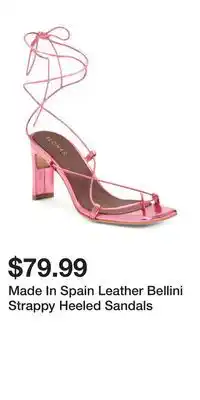 TJ Maxx Made In Spain Leather Bellini Strappy Heeled Sandals offer