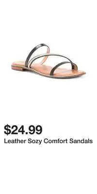 TJ Maxx Leather Sozy Comfort Sandals offer