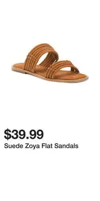 TJ Maxx Suede Zoya Flat Sandals offer