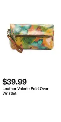 TJ Maxx Leather Valerie Fold Over Wristlet offer