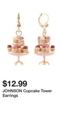 TJ Maxx JOHNSON Cupcake Tower Earrings offer