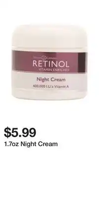 TJ Maxx 1.7oz Night Cream offer