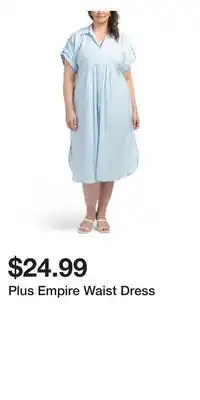 TJ Maxx Plus Empire Waist Dress offer