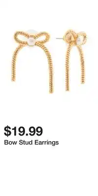 TJ Maxx Bow Stud Earrings offer