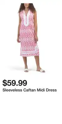 TJ Maxx Sleeveless Caftan Midi Dress offer