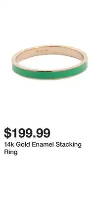 TJ Maxx 14k Gold Enamel Stacking Ring offer