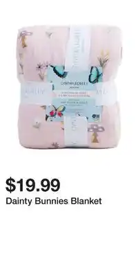 TJ Maxx Dainty Bunnies Blanket offer