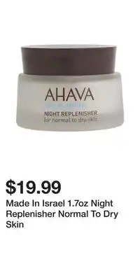 TJ Maxx Made In Israel 1.7oz Night Replenisher Normal To Dry Skin offer