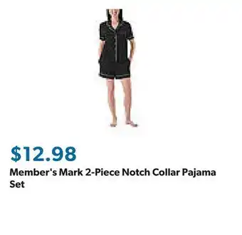 Sam's Club Member's Mark 2-Piece Notch Collar Pajama Set offer